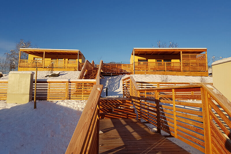 Glamping Mala Nedelja in der Winteridylle
